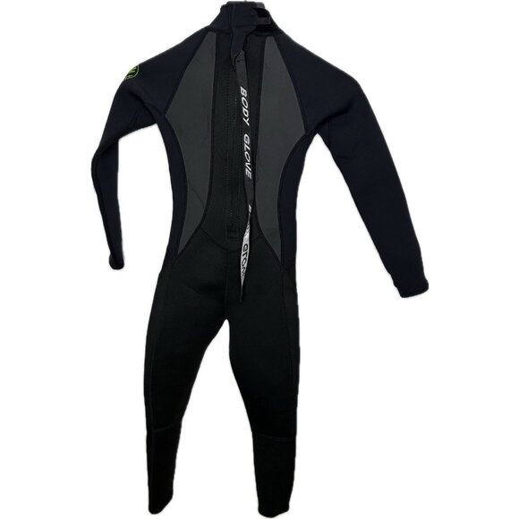 Body Glove JUNIOR PRO 3 BACK ZIP FULLSUIT 3/2MM Full Wetsuit - BLACK Size 10 - Picture 2 of 12
